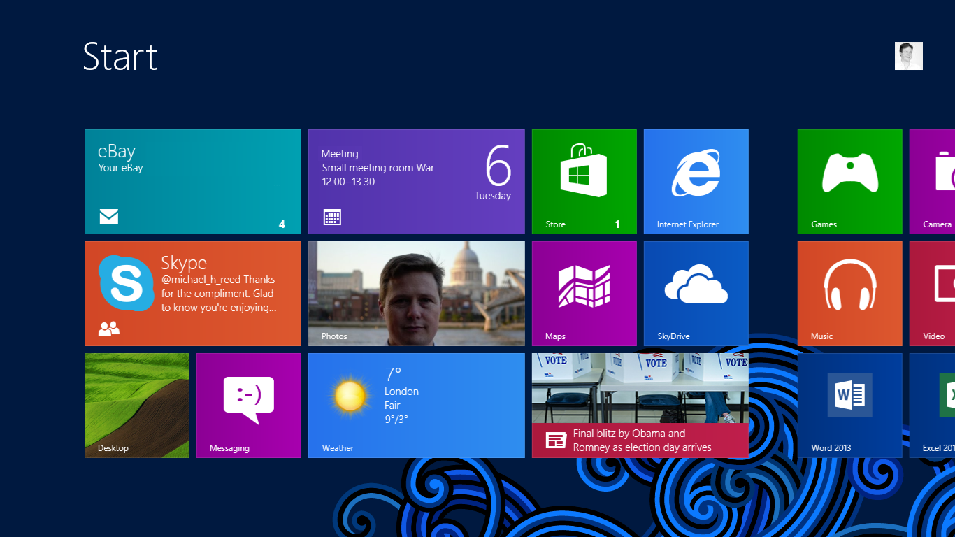 Windows Surface RT Screenshot