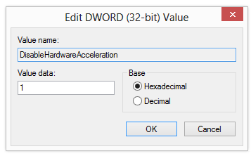 Disable Hardware Acceleration
