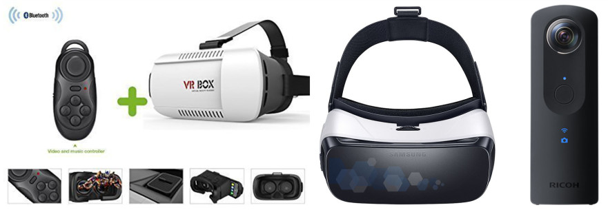 Samsung Gear VR vs VR Box & Ricoh THETA s 360